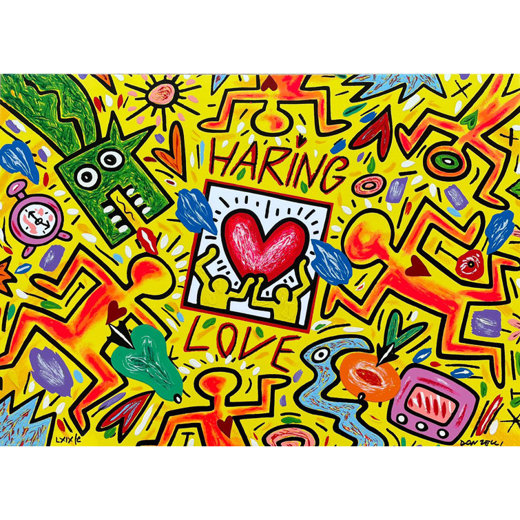 Happy Larry Wall Art HaringLoveBrunoDonzelli Wayfair.co.uk